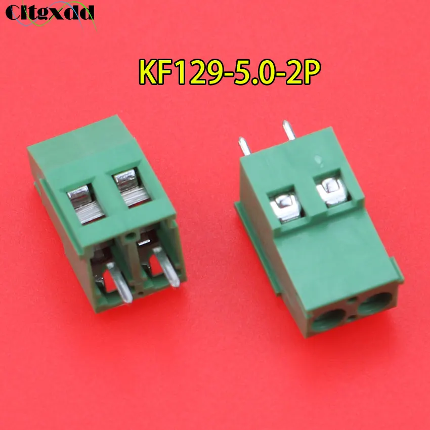 Cltgxdd 1 шт. клеммы KF129-5.0 KF129-2P 3P винт 2Pin 3Pin 5 0 мм прямой контакт PCB клеммный блок |