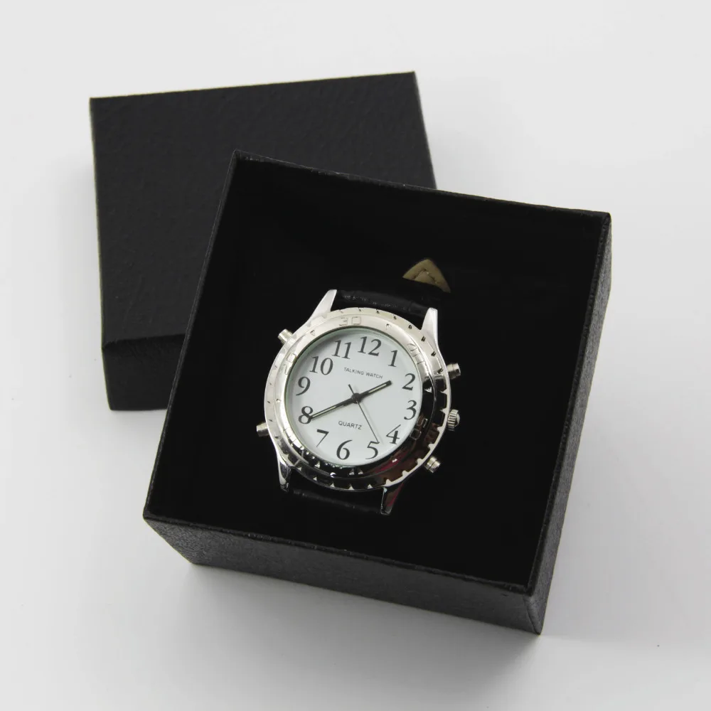 2017 хит продаж модные говорящие часы на английском языке из нержавеющей стали для