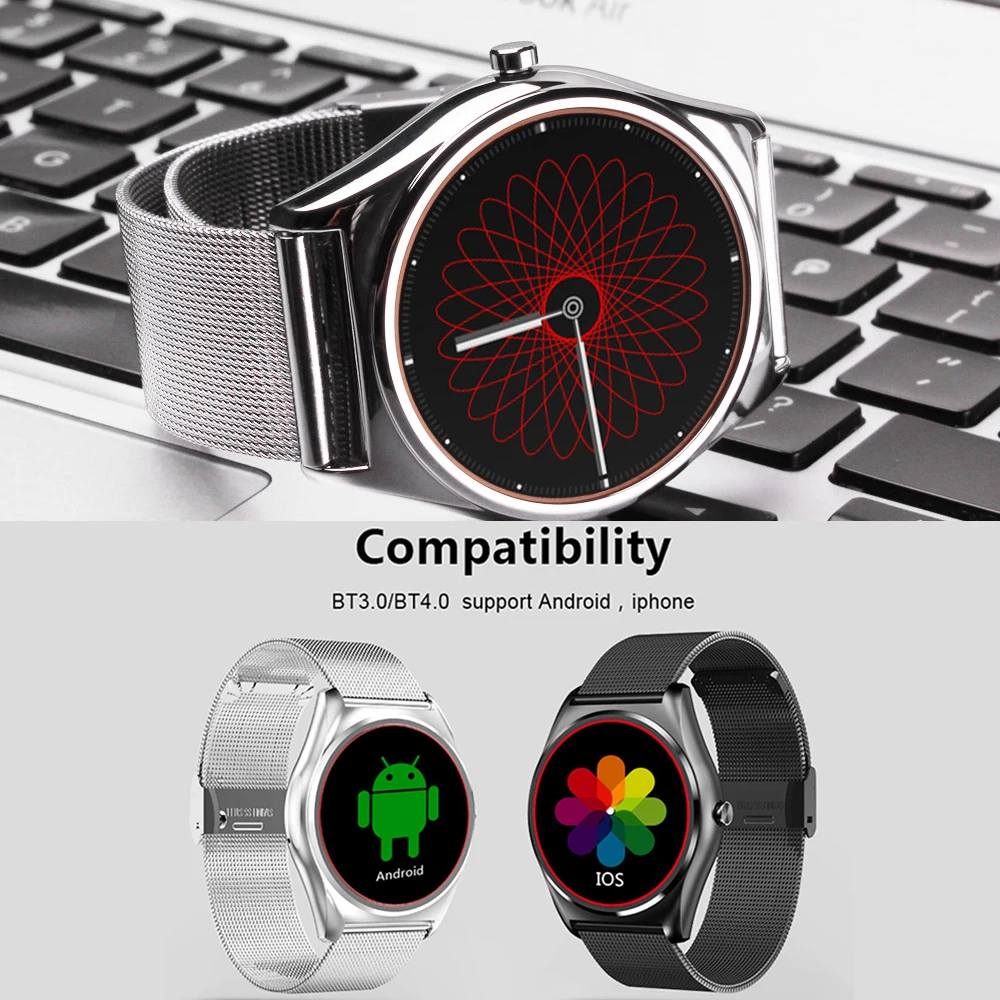 ZUCOOR Смарт часы с импульсным монитор Smartwatch сердечного ритма Фитнес Носимых