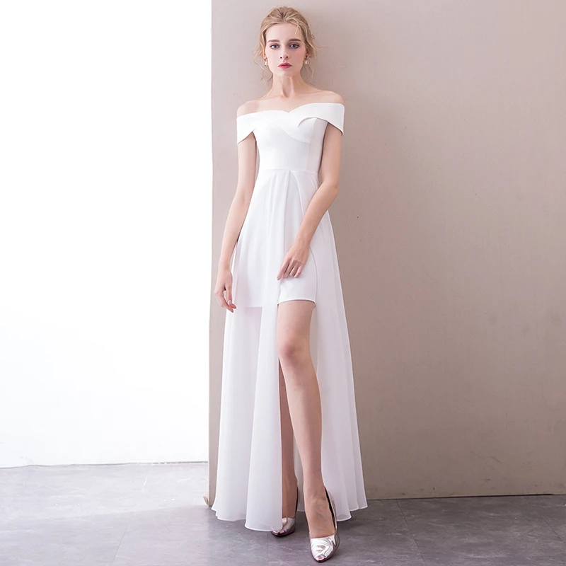Белое вечернее платье Vestidos De Festa элегантное Сексуальное Милое длинное вечерние