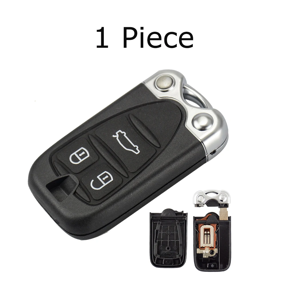 1 Piece OkeyTech корпус автомобильного ключа дистанционного управления для Alfa Romeo 159 Brera 156 Spider 3 кнопочный корпус с вставным лезвием для Alfa Smart Брелок чехол - Цвет: 1 Piece