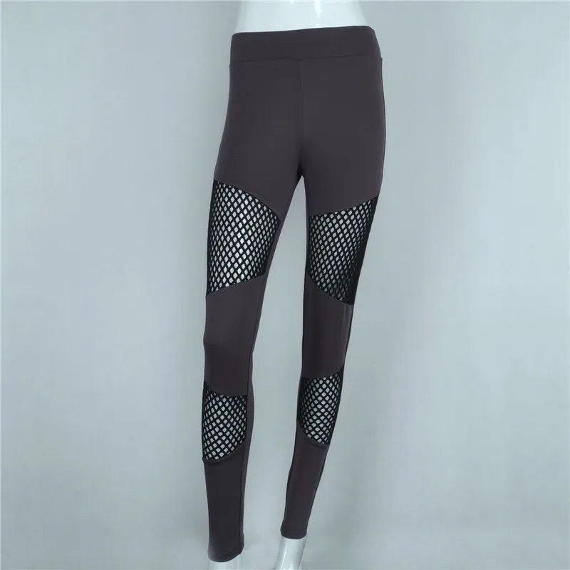 2018 s-xl женские леггинсы сексуальные модные сетчатые Лоскутные Леггинсы