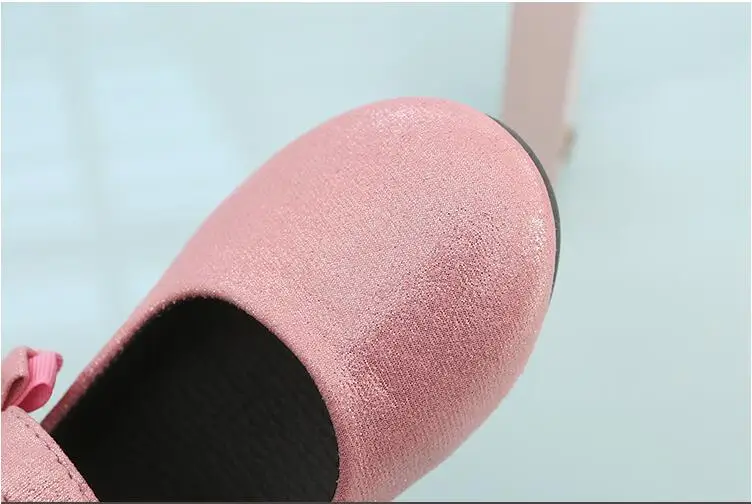 Обувь принцессы с бантом бабочкой для девочек Новинка 2018 года милые элегантные