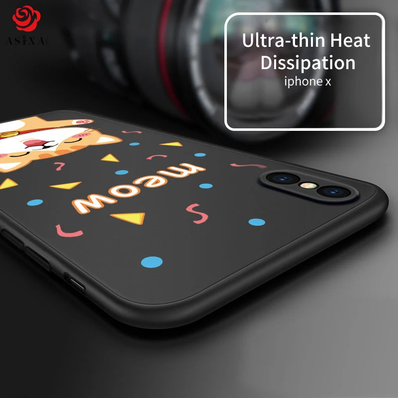 ASINA 360 Полный чехол Чехол для iPhone X милые оригинальные рисунки IPhone Case Ультратонкий