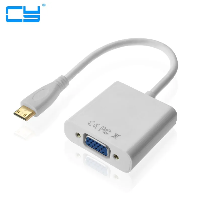 

HDMI-совместимый вход Type-C Mini HDMI-совместимый вход на VGA выход с адаптером для планшета, мобильный телефон дюйма и монитора проектора