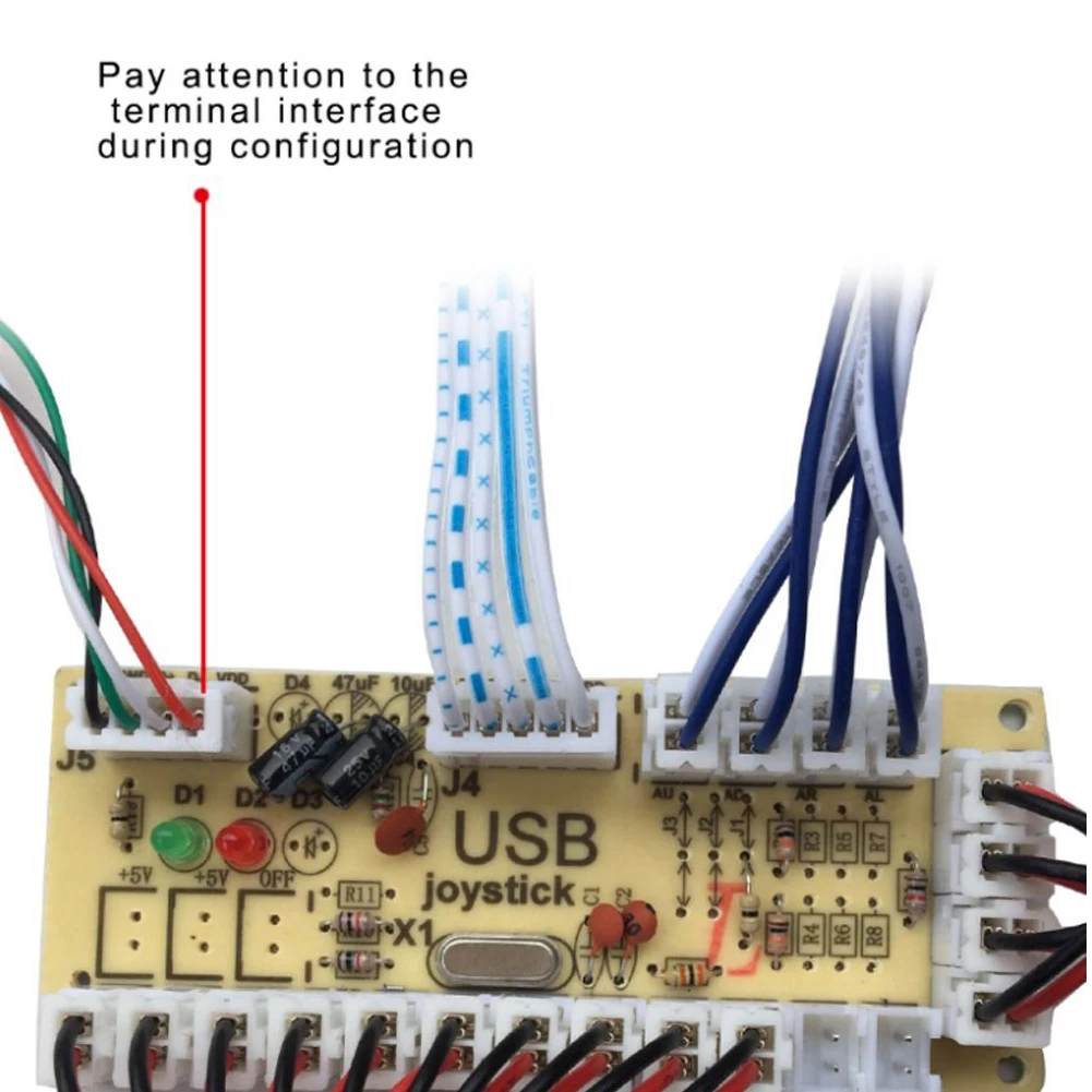 Аркадный Комплект деталей 1xджойстики + 10X светодиодный usb энкодер для 1