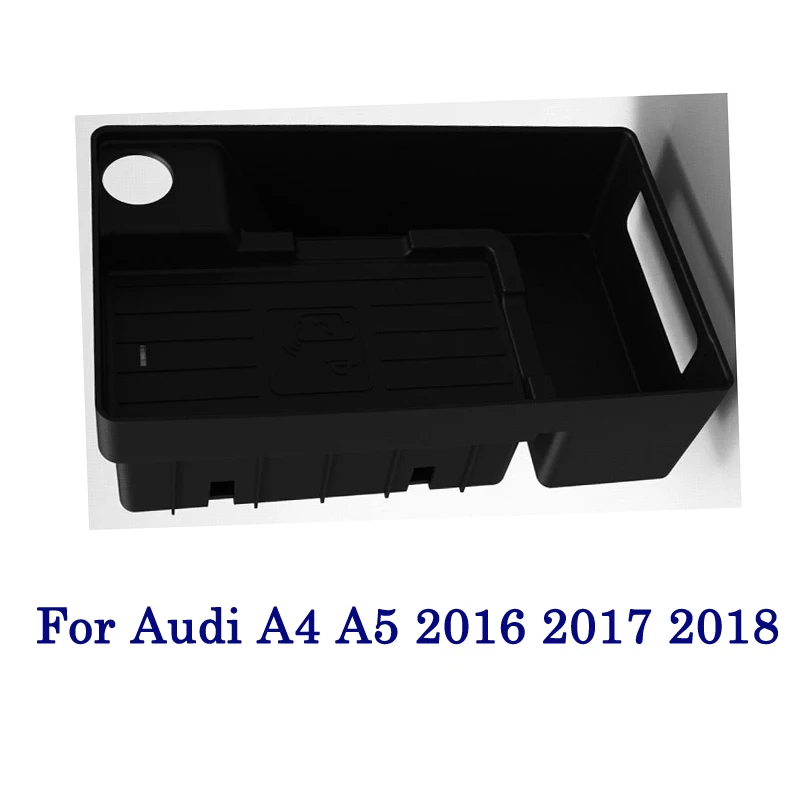 Liandlee Qi Беспроводное зарядное устройство для Audi A4 A5 2008~ держатель телефона Беспроводная зарядка автомобильный бардачок