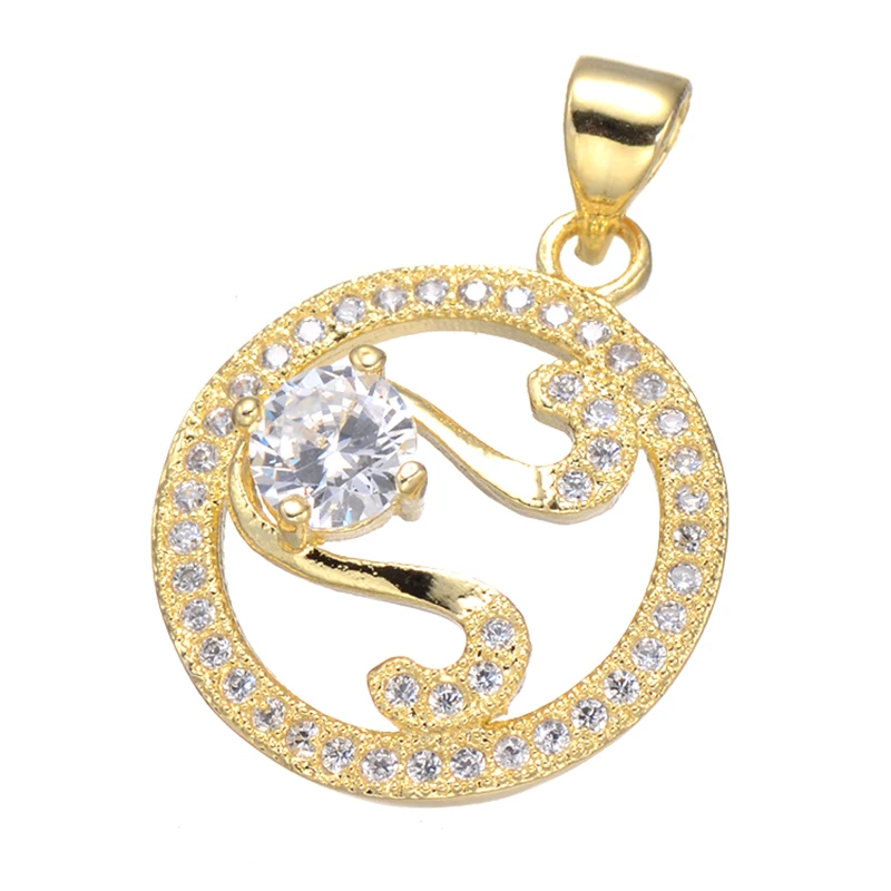 Модные микро проложить ювелирные изделия Сияющий Циркон Примечание плавающие