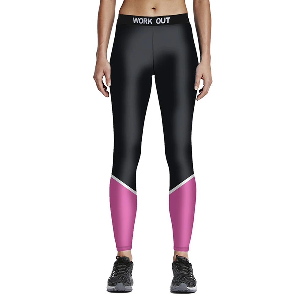 Размера плюс с геометрическим рисунком сетка печать синие спортивные Леггинсы