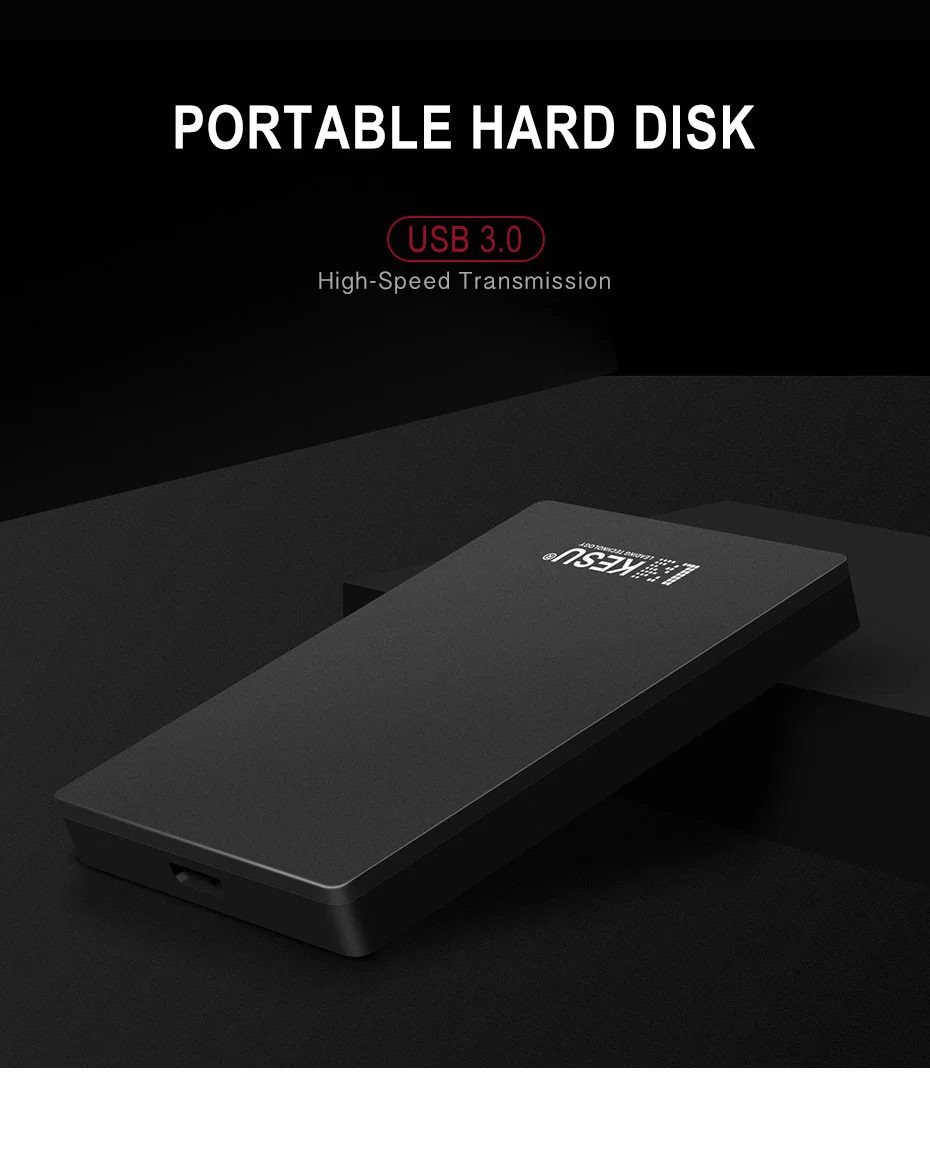 KESU 2,5 дюймов внешний жесткий диск USB 3,0 HDD портативный внешний HD Жесткий диск для ПК Mac Настольный Ноутбук сервер(черный/синий/красный