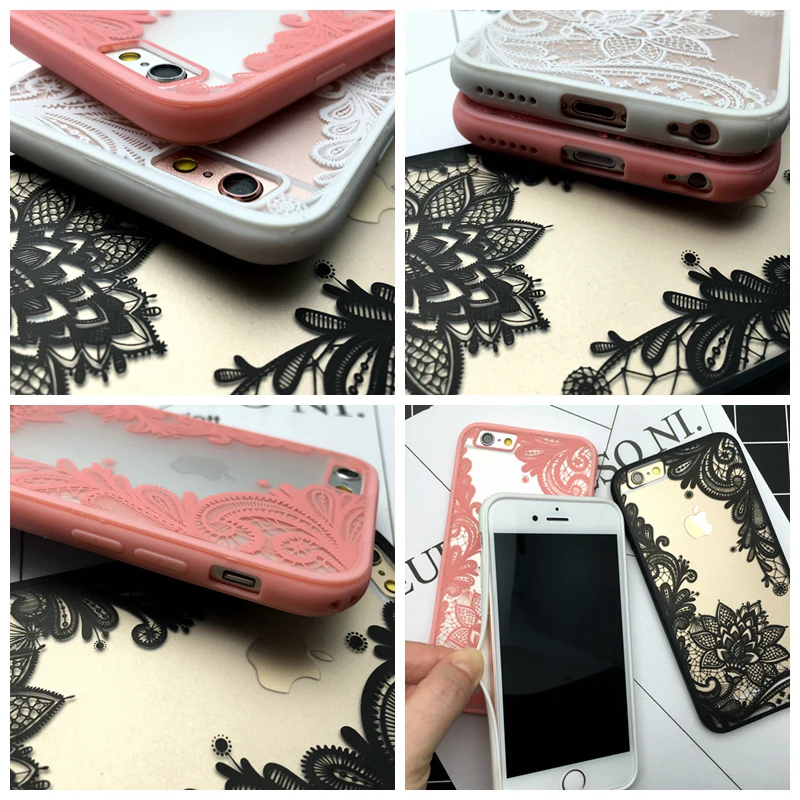 Kerzzil Phone Case For iPhone 7 6 6s 8 X Plus 5 5s SE Mandala Lotus Vintage Flowers Cases Fashion Full Protection Back Cover |