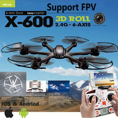 MJX X600 2 4G RC Квадрокоптер Дрон rc вертолет 6-осевой может добавлять C4002 и C4005 камера (FPV)