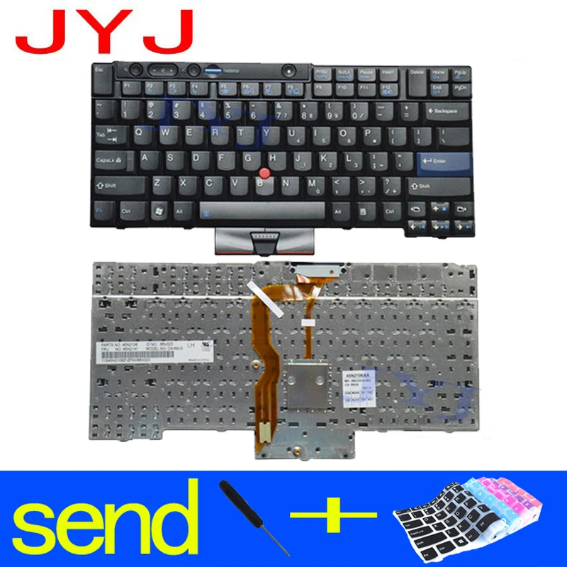 Новая клавиатура для ноутбука LENOVO Thinkpad T410 T420 X220 T510 T510i T520 T520i W510 W520 прозрачная
