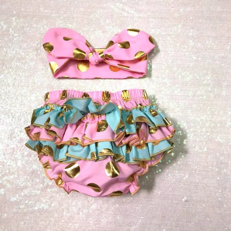 Детская накидка с оборками для детских подгузников наряд маленьких девочек в