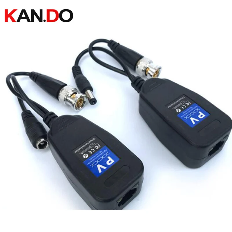 1CH Пассивный Balun RJ45 CCTV Video трансивер источник питания для HDCVI/HDTVI/AHD аналоговой