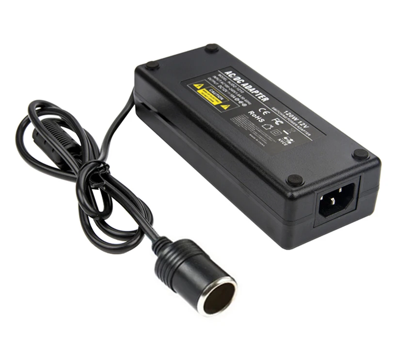 AC 100-240V к DC 12V 10A зарядное устройство адаптер питания прикуриватель розетка