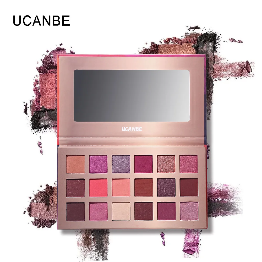 Тени для век UCANBE New Dream 18 цветов мерцающие матовые тени Venus XL персиковые цветные