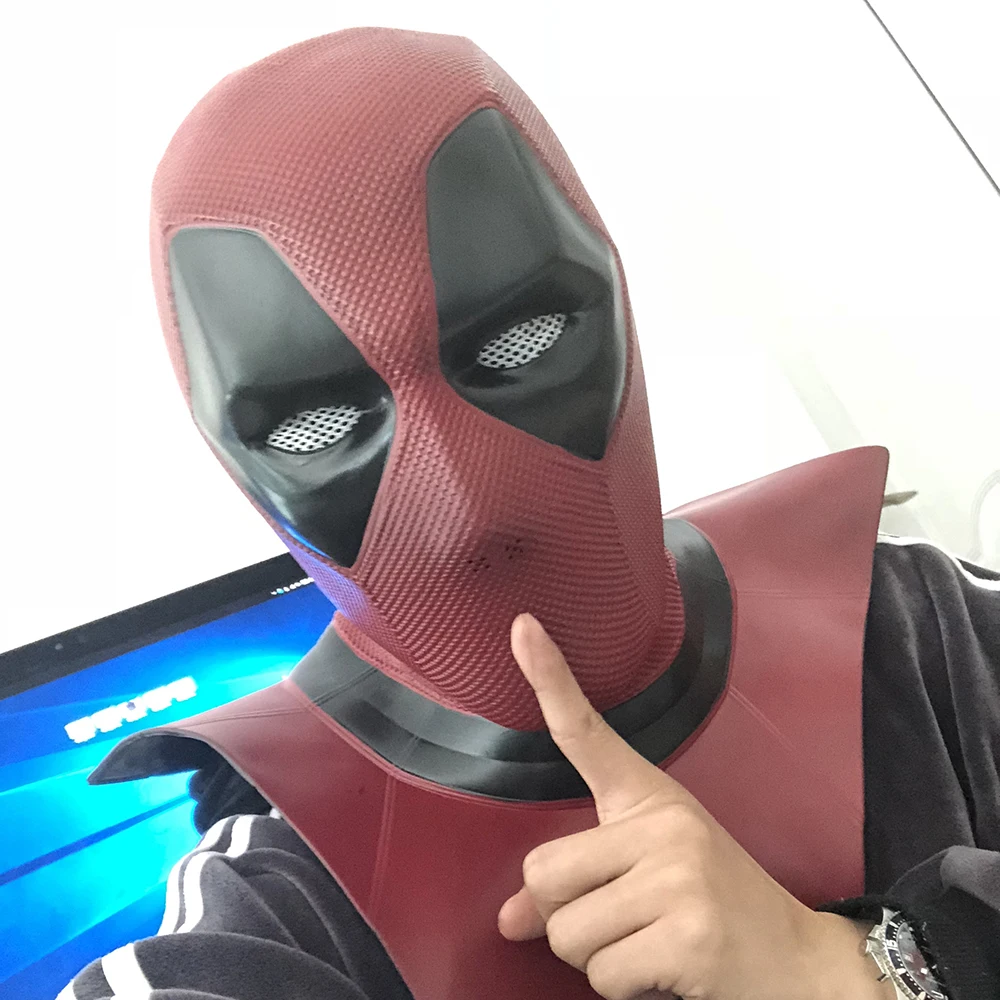Маска для Хэллоуина Moive Deadpool 2 дышащая маска из ПВХ с полным покрытием лица