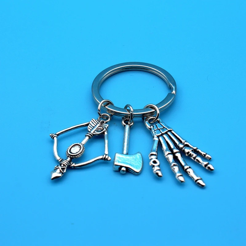 Round The Walking Dead Cudgel &amp Letter keychain Pendant Fashion Jewelry | Украшения и аксессуары