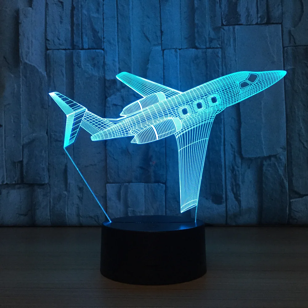 Настольная лампа для детской спальни светодиодная 3D с пультом дистанционного