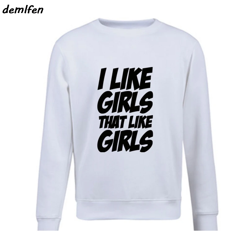 Новинка мне нравится толстовка с надписью I Like Girls забавный мужской пуловер