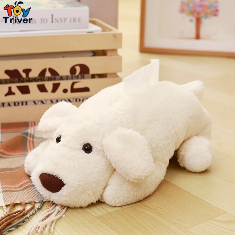 Kawaii Teddy Bear Плюшевая собачка игрушки тканевая коробка чехол Салфетка Бумага