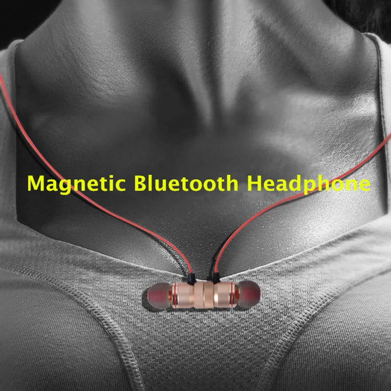 Беспроводные наушники Bluetooth с микрофоном супер бас спортивные гарнитура