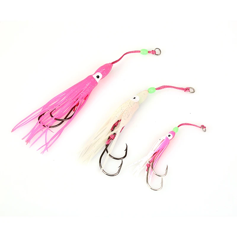 2 шт./лот осьминог джиг Кальмар hookfishing приманки pesca assist крюк рыболовные аксессуары