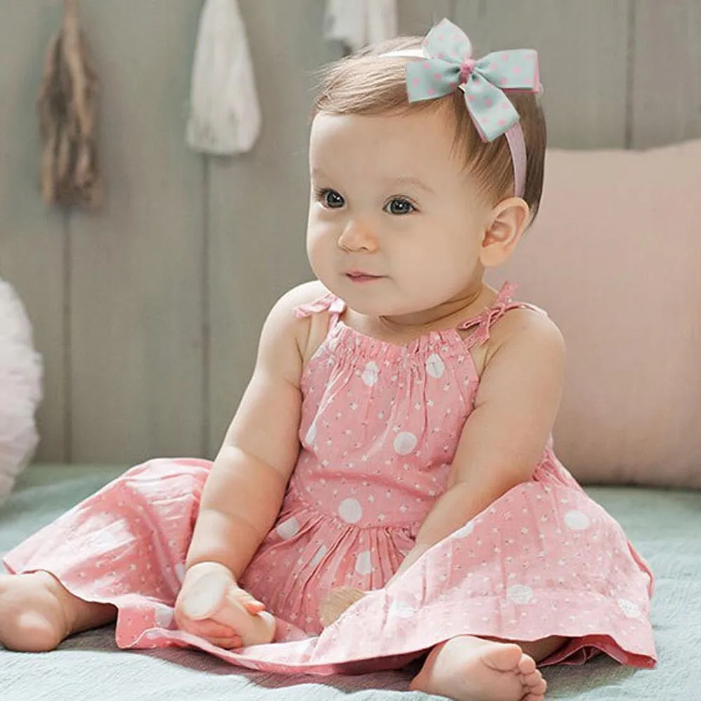 Kids Baby Girl Head Accessories Hair band Elastic Bowknot Headwear baby hair turban bandages for girls turbantes | Детская одежда и