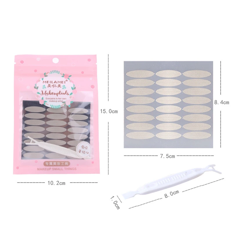 144 пара невидимых наклеек для век кружевные ленты поднятия глаз двойные клейкие