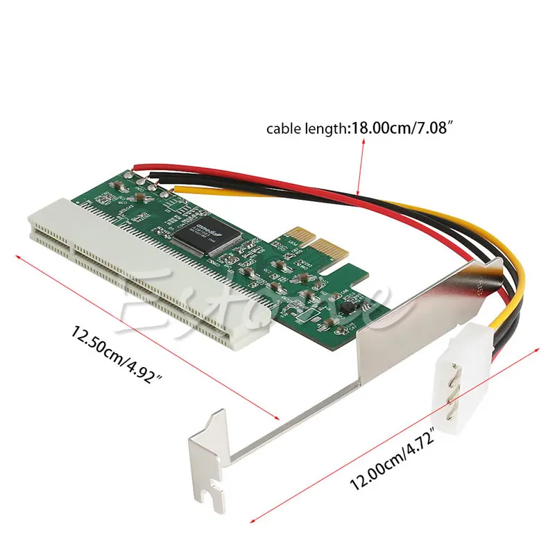Адаптер преобразователя шины BGEKTOTH 4-контактный PCI-Express PCI-E в PCI | Компьютеры и офис