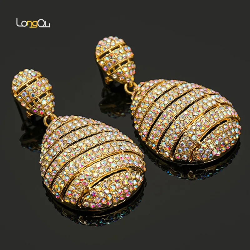 Longqu 2019 модные висячие серьги африканские большие длинные бусины Дубай