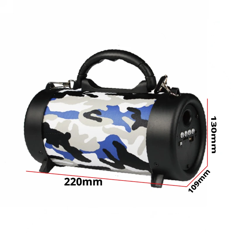 Портативный динамик Колонка Bluetooth наружное радио fm звуковая коробка TF плеер