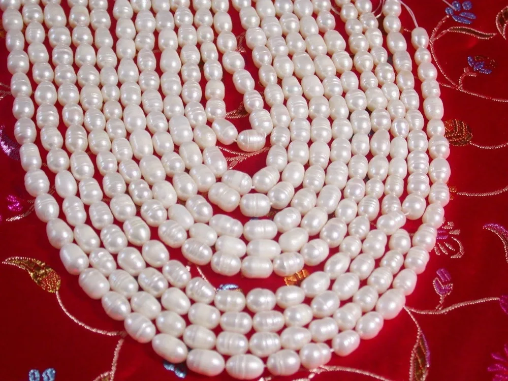 huij 00419 5 Strands FRESH WATER PEARLS ONE 15 INCH | Украшения и аксессуары