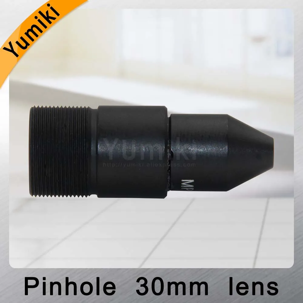 Yumiki HD CCTV Объектив Pinhole 30 мм M12 * 0 5 Mount 1/1/2 &quotF1.6 9 6 градусов для камер видеонаблюдения