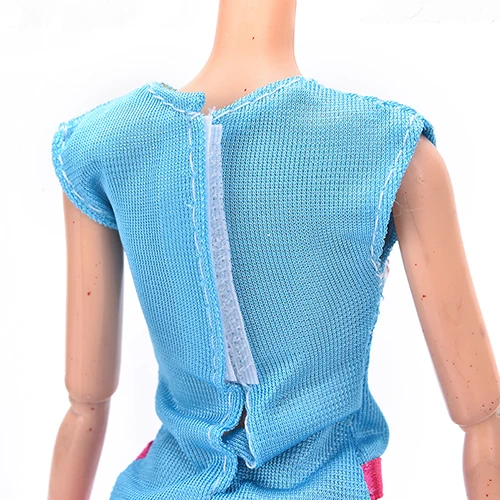 2017 Горячая Повседневная игрушка юбка футболка с волшебной наклейкой Кукла