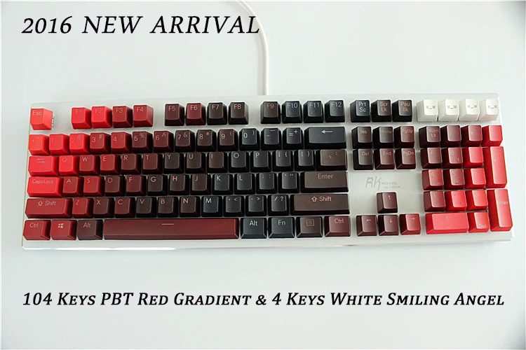 MP 104 клавиши утолщение PBT двойная подсветка красная градиентная клавиатура OEM