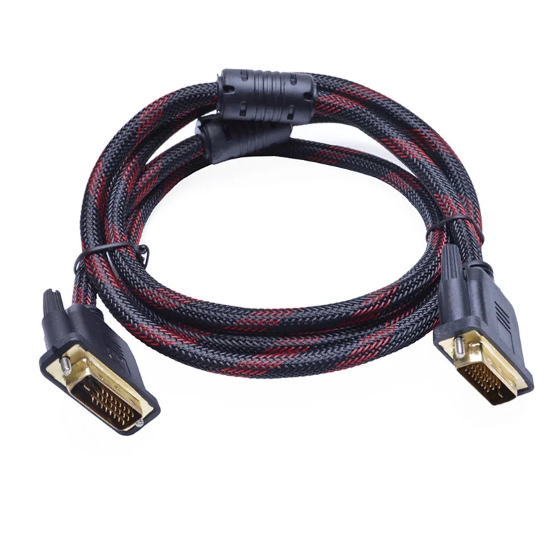 1080P Кабель DVI 24+1 Pin мужской - 1,5 м адаптер высокой скорости для проектора, ноутбука, телевизора, ЖК-монитора, DVD-плеера, HDTV и XBOX.