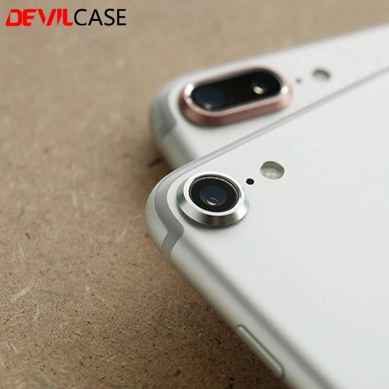 2 шт./лот DEVILCASE для iPhone 7 Plus и 8 Защитная пленка объектива из алюминиевого сплава