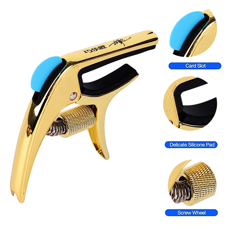 

new Ukulele Capo Clamp Plastic Guitar Electric 4 String Guitar Parts Capo Single-handed Quick Change For Acoustic