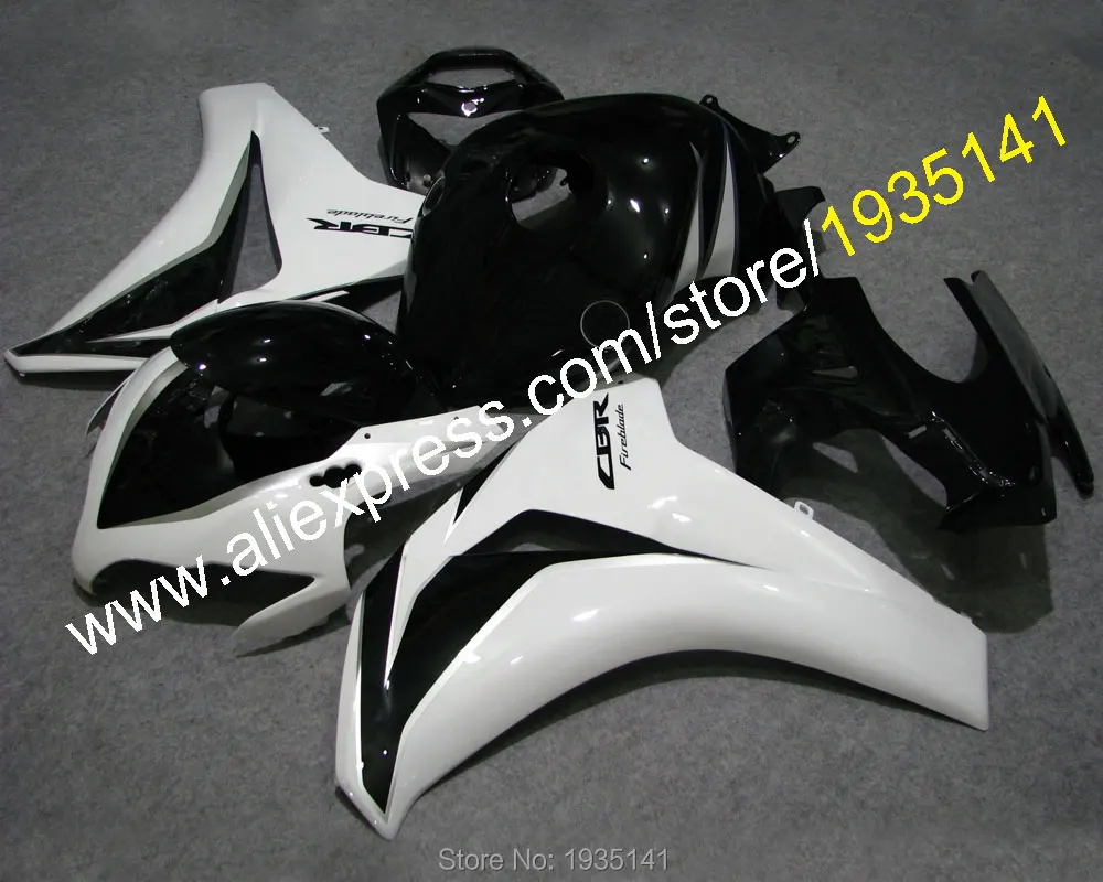 

CBR1000 RR 08 09 10 11 белый черный комплект для Honda CBR 1000RR 2008 2009 2010 2011 комплект обтекателей двигателя (литьё под давлением)