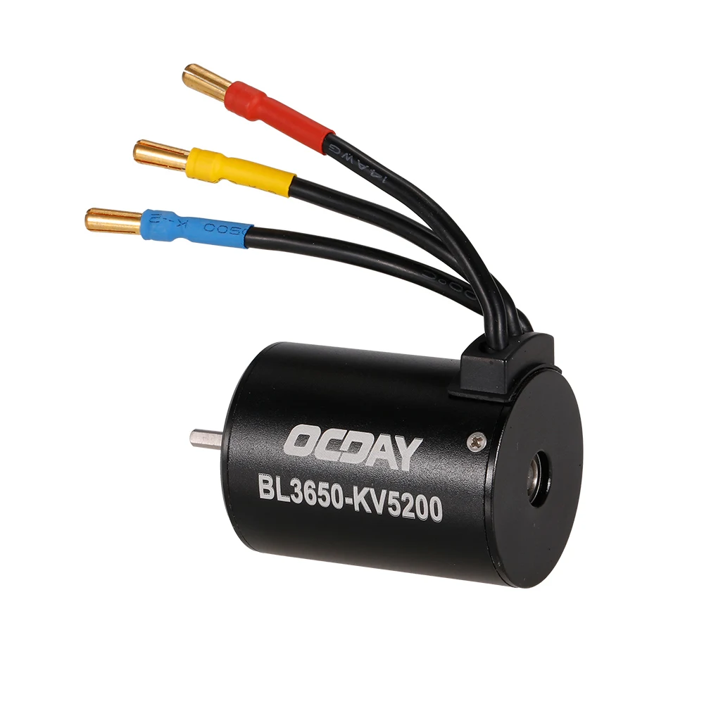 3650 5200KV 3900KV Металл RC бесщеточный двигатель Бессенсорный для 1/10 автомобиль