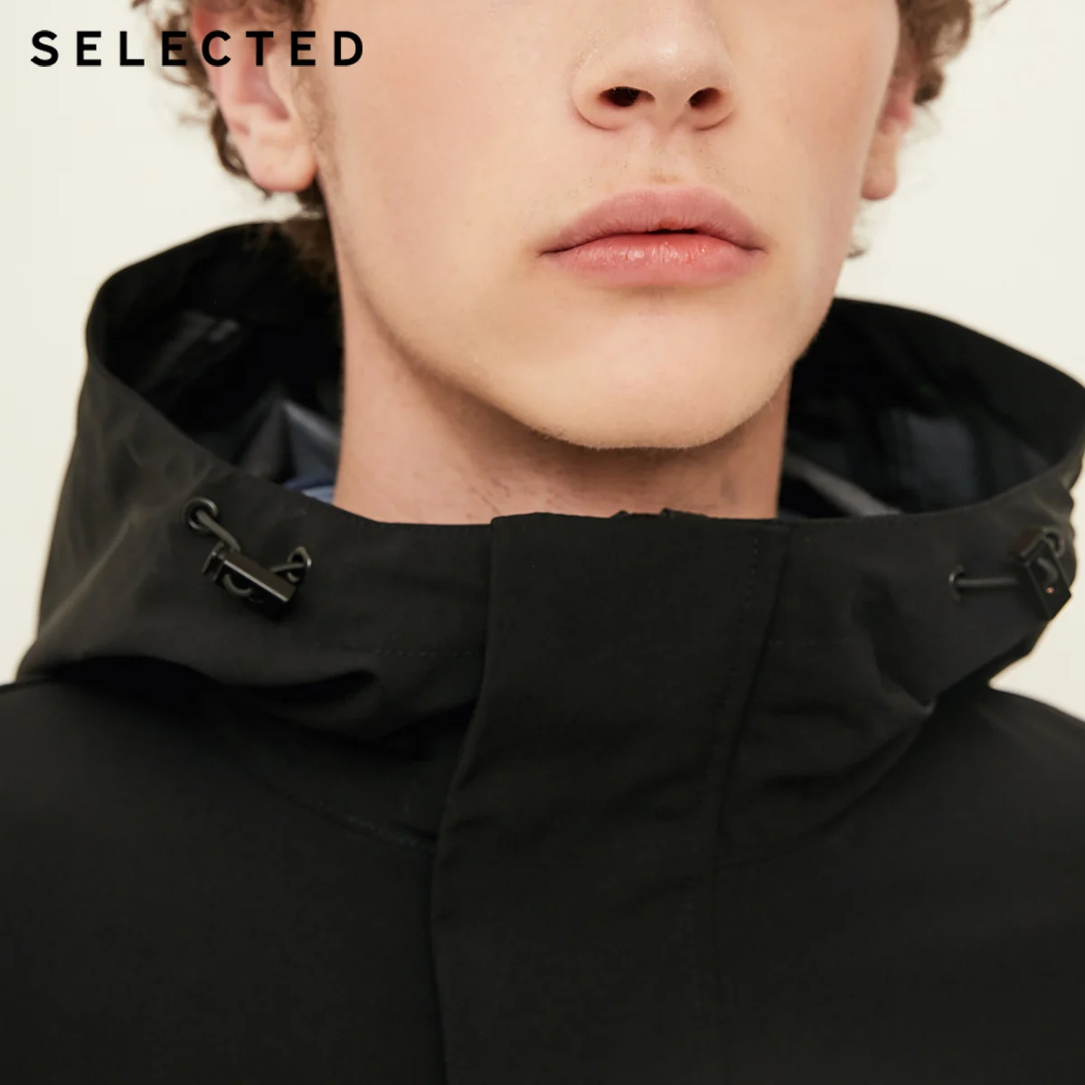 SELECTED blackrock's new male hooded fly opening Outwear S | 4183OM509 Мужская одежда