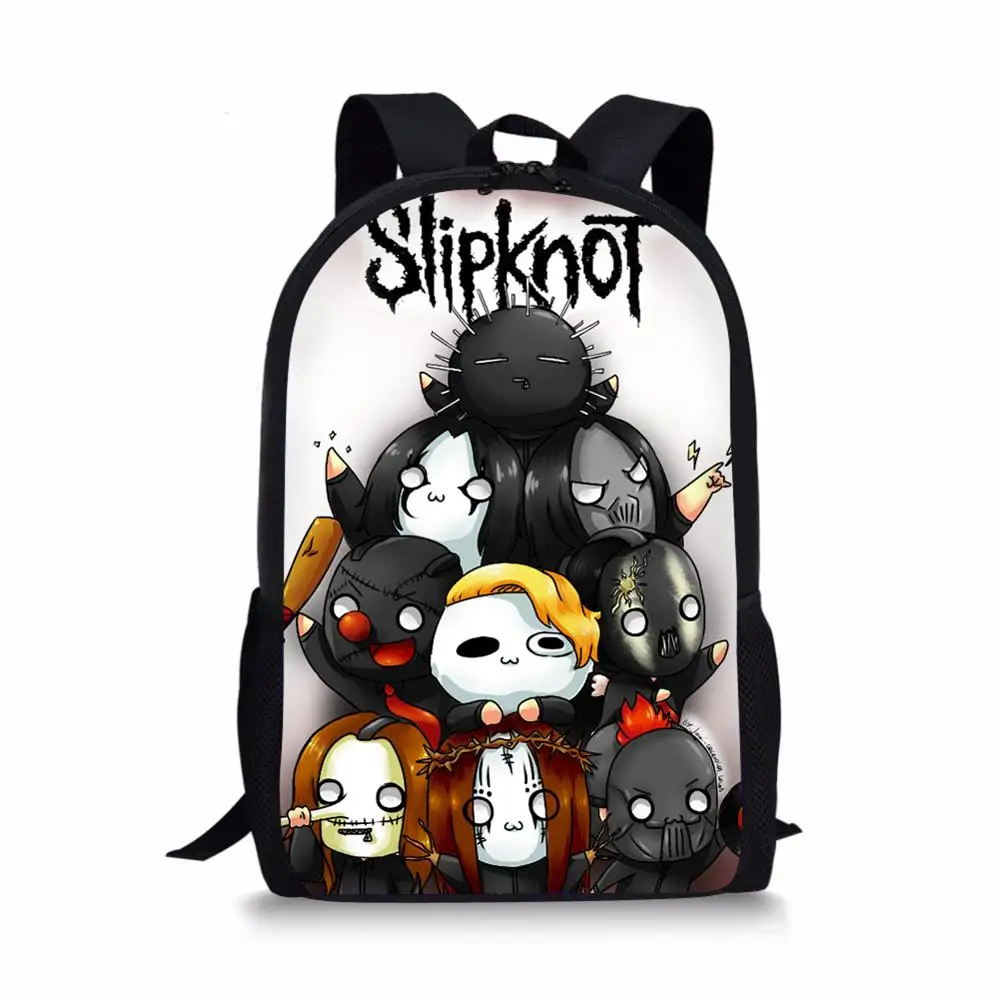 Мультфильм Slipknot печати Школа Книга сумка ортопедические Рюкзаки Дети школьный ранец для обувь мальчиков Подростковая для учебы mochila подарки - Цвет: LMYW332