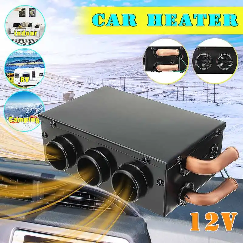 

Car Heating 12V 1500W 3 Holes Heater Portable Automatic Warmer Low Noise Vehicle Window Glass Defroster Demister