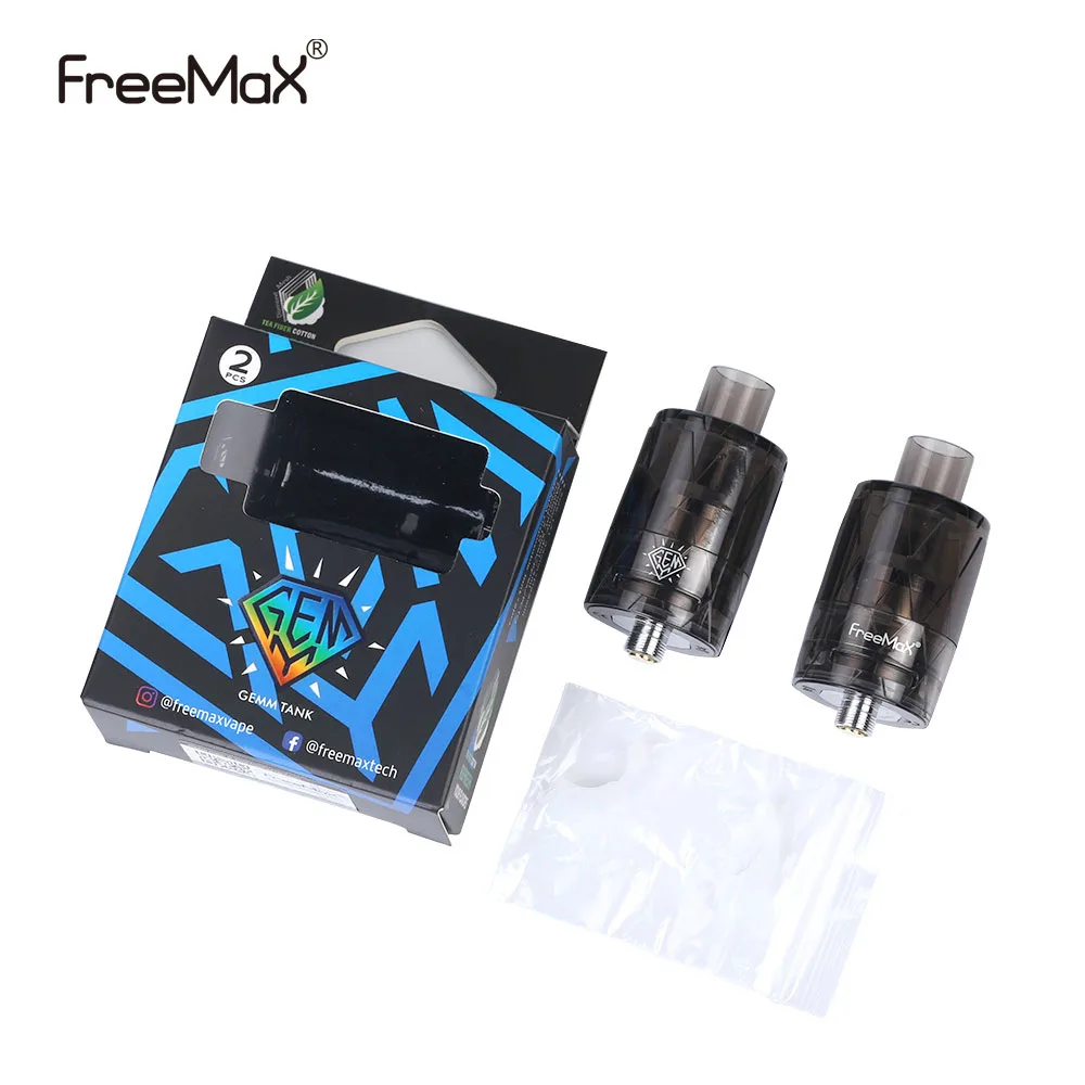 2 шт. оригинальный Freemax Gemm одноразовый Subohm бак 5 0 мл/4 мл сетчатая катушка Vape