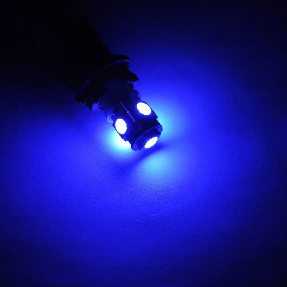 Из светодиодов автомобильные фары лампы синий T10 5050 5 SMD 194 168 ( из 4 )|t10 bulb led|t10 led light