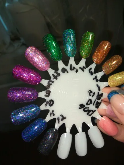 12 цветов/набор 1 мм Nails Art хром DIYDark цвет ультра тонкий россыпью смолы блеск ногтей пигмент с голографическим эффектом пылезащитный порошок FPB05