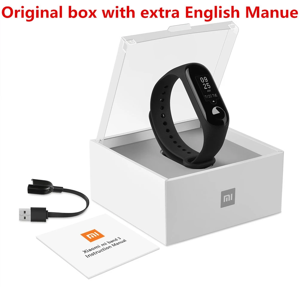 Оригинальный Смарт браслет Xiaomi Mi Band 3 OLED 0 78 дюймов сенсорный цветной экран фитнес