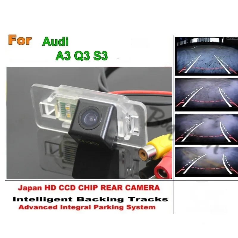 Смарт треки Чип камера/для Audi A3 Q3 S3 HD CCD интеллектуальная динамическая